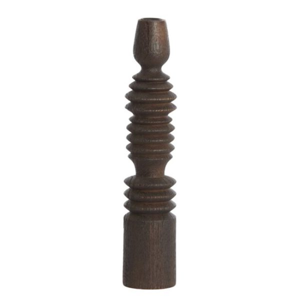 Candle Holder Afife Wood Donker Bruin