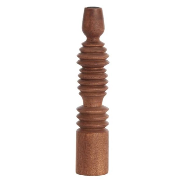 Candle Holder Afife Wood Roodbruin - Afbeelding 2