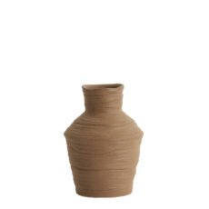 Light & Living Vase Deco Greccio Ceramics Matt Brown