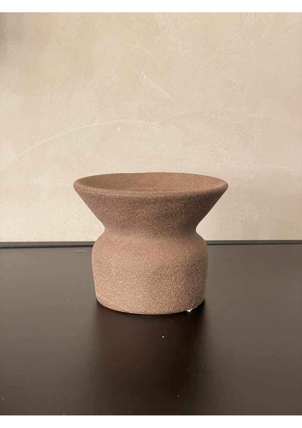 Light & Living Candle Holder Atrani Ceramics Matt Brown